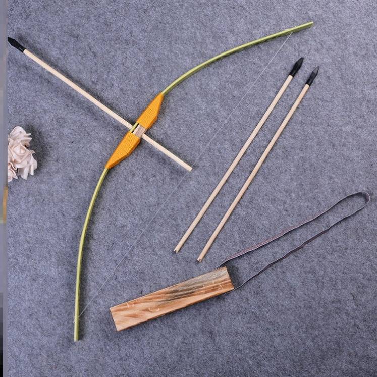 70CM DRAGON BOW + 3 ARROWS + ARROW BOX-S68